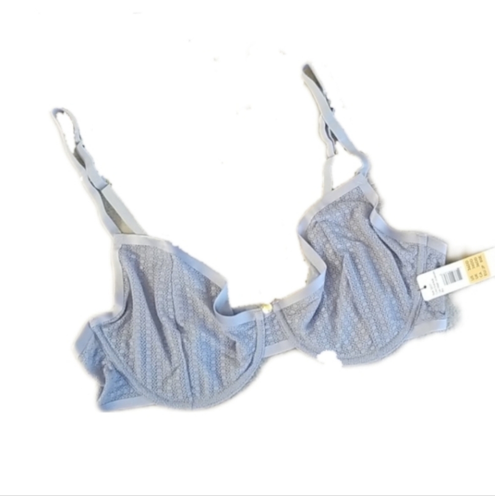 Sam Edelman Geo Mesh Bra in Evertide